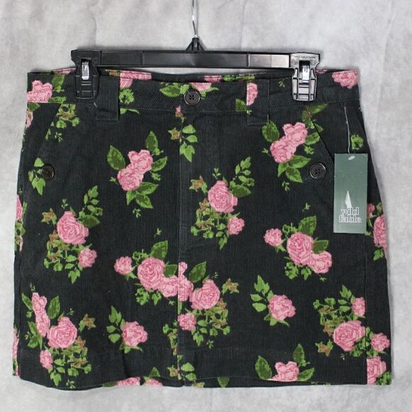 Women's High Rise Corduroy Mini Skirt Size 6 - Picture 1 of 4